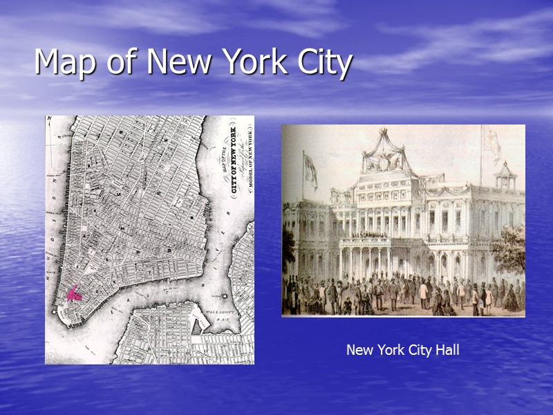 Map of New York City  New York City Hall
